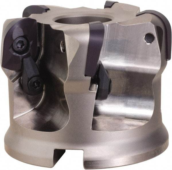 OSG - 5 Inserts, 3.15" Cutter Diam, 0.118" Max Depth of Cut, Indexable High-Feed Face Mill - 1-1/4" Arbor Hole Diam, 2.48" High, DFR20R080M31.7-05 Toolholder, ADMT20.. Inserts, Series PHOENIX-PDR - Best Tool & Supply