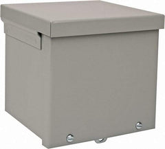 nVent Hoffman - Steel Junction Box Enclosure Screw Flat Cover - NEMA 3R, 6" Wide x 6" High x 6" Deep - Best Tool & Supply