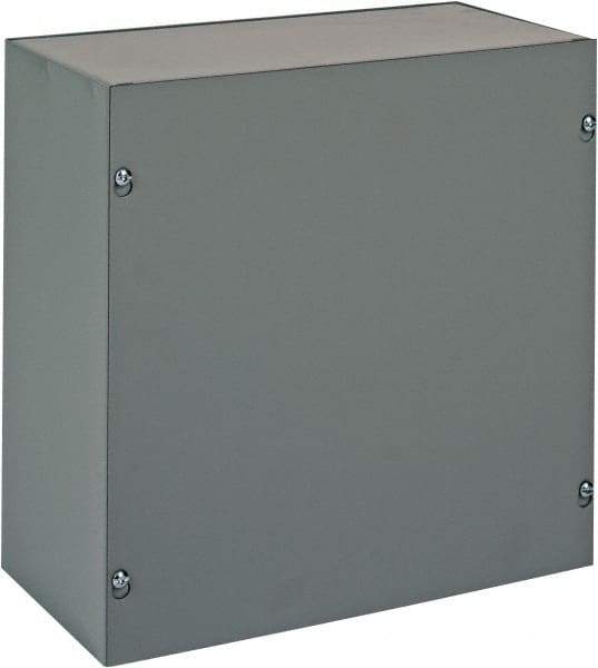 nVent Hoffman - Steel Junction Box Enclosure Screw Flat Cover - NEMA 1, 12" Wide x 12" High x 6" Deep - Best Tool & Supply