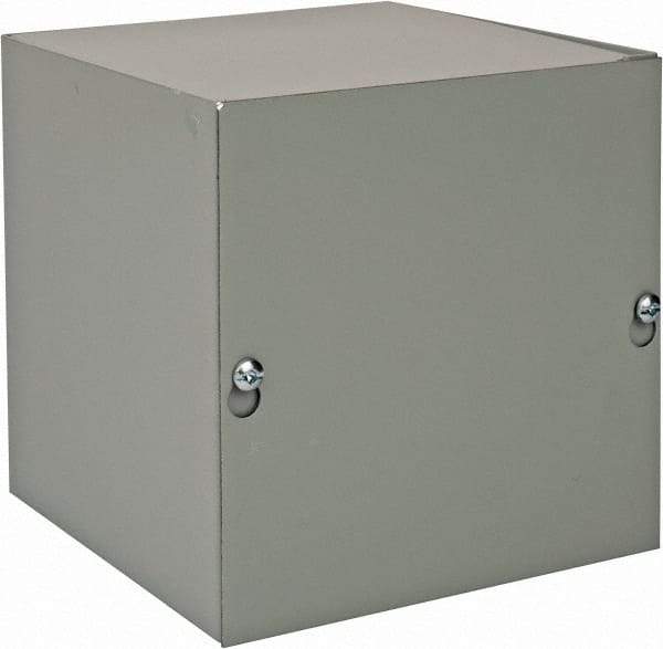 nVent Hoffman - Steel Junction Box Enclosure Screw Flat Cover - NEMA 1, 6" Wide x 6" High x 6" Deep - Best Tool & Supply