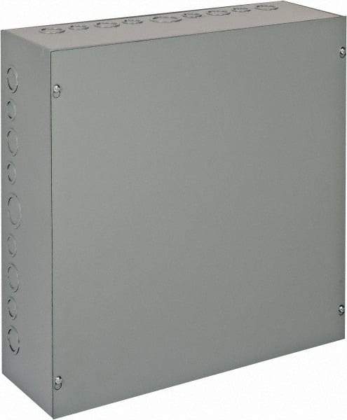 nVent Hoffman - Steel Junction Box Enclosure Screw Flat Cover - NEMA 1, 18" Wide x 18" High x 6" Deep - Best Tool & Supply