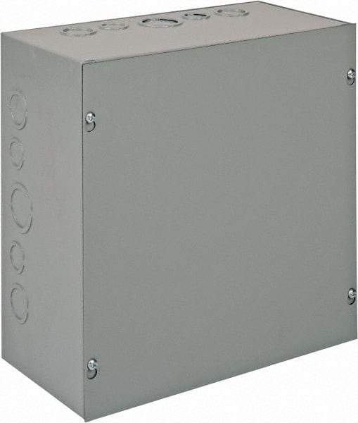 nVent Hoffman - Steel Junction Box Enclosure Screw Flat Cover - NEMA 1, 12" Wide x 12" High x 6" Deep - Best Tool & Supply