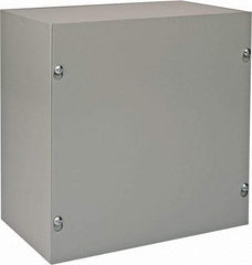 nVent Hoffman - Steel Junction Box Enclosure Screw Flat Cover - NEMA 1, 10" Wide x 10" High x 6" Deep - Best Tool & Supply