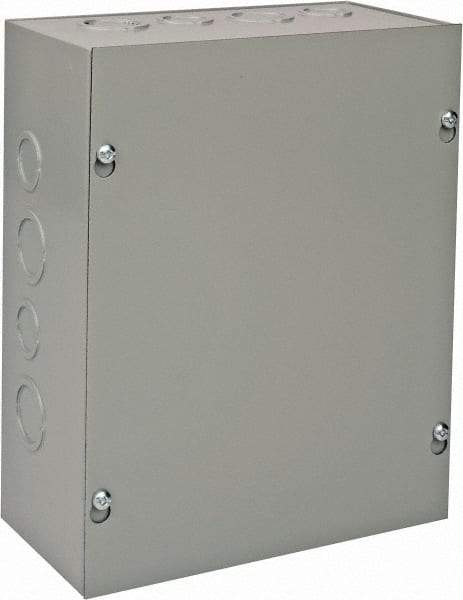 nVent Hoffman - Steel Junction Box Enclosure Screw Flat Cover - NEMA 1, 8" Wide x 10" High x 4" Deep - Best Tool & Supply