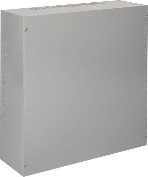 nVent Hoffman - Steel Junction Box Enclosure Screw Flat Cover - NEMA 1, 24" Wide x 24" High x 8" Deep - Best Tool & Supply