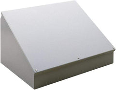 nVent Hoffman - Steel Junction Box Enclosure Hinge Sloped Cover - NEMA 12, 13, 508mm Wide x 203 mm High x 180mm Deep - Best Tool & Supply