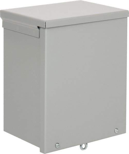 nVent Hoffman - Steel Junction Box Enclosure Screw Flat Cover - NEMA 3R, 8" Wide x 10" High x 6" Deep - Best Tool & Supply