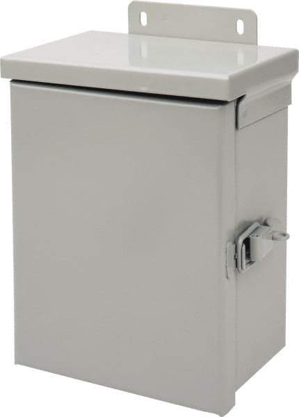 nVent Hoffman - Steel Standard Enclosure Hinge Flat Cover - NEMA 3R, 6" Wide x 8" High x 4" Deep, Watertight - Best Tool & Supply