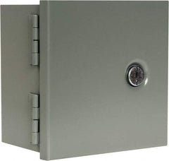 nVent Hoffman - Steel Junction Box Enclosure Hinge Flat Cover - NEMA 1, 6" Wide x 6" High x 4" Deep - Best Tool & Supply