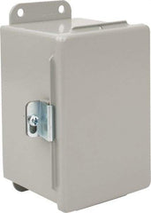 nVent Hoffman - Steel Junction Box Enclosure Hinge Flat Cover - NEMA 12, 13, 4" Wide x 6" High x 4" Deep - Best Tool & Supply