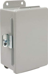 nVent Hoffman - Steel Junction Box Enclosure Hinge Flat Cover - NEMA 12, 13, 4" Wide x 6" High x 3" Deep - Best Tool & Supply