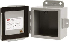 nVent Hoffman - Steel Junction Box Enclosure Hinge Flat Cover - NEMA 12, 13, 6" Wide x 8" High x 3-1/2" Deep - Best Tool & Supply