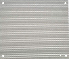 nVent Hoffman - 14-1/2" OAW x 17" OAH Powder Coat Finish Electrical Enclosure Perforated Panel - 20" x 16" Box, 16 Gauge Steel, Use with A20N16ALP/A20N16BLP - Best Tool & Supply