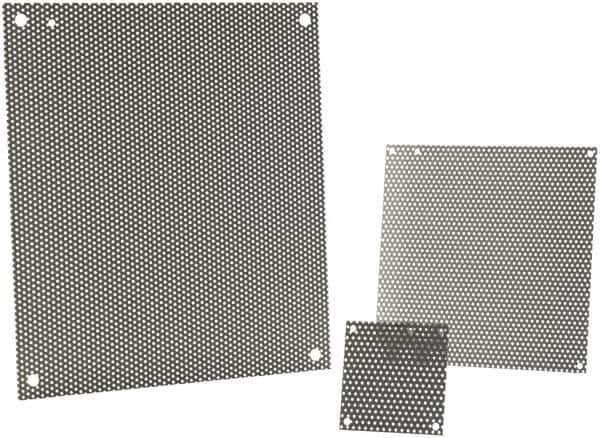 nVent Hoffman - 8-1/4" OAW x 10-1/4" OAH Powder Coat Finish Electrical Enclosure Nonperforated Panel - 12" x 10" Box, 14 Gauge Steel, Use with A12N104/A12N106/A12R106HCR - Best Tool & Supply