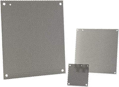 nVent Hoffman - 8-1/4" OAW x 10-1/4" OAH Powder Coat Finish Electrical Enclosure Nonperforated Panel - 12" x 10" Box, 14 Gauge Steel, Use with A12N104/A12N106/A12R106HCR - Best Tool & Supply