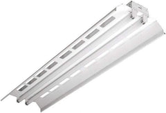 Cooper Lighting - 2 Lamps, 32 Watts, Fluorescent, Low Bay Fixture - 48" Long x 4-5/8" High x 12" Wide, 120-277 Volt, Steel Housing, 8% Uplight - Best Tool & Supply