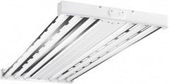 Cooper Lighting - 6 Lamps, 32 Watts, Fluorescent, High Bay Fixture - 48" Long x 2-15/32" High x 19-17/32" Wide, 120-277 Volt, Steel Housing - Best Tool & Supply