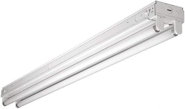 Cooper Lighting - 2 Lamp, 32 Watt, Fluorescent Strip Light - Suspended, 120/277 Volt, 48" Long x 4-1/4" Wide x 3-5/8" High - Best Tool & Supply