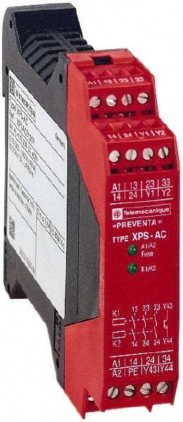 Square D - 115 Volt, 7 VA Power Rating, Standard Electromechanical & Solid State Screw Clamp General Purpose Relay - 6 Amp at 115 VAC, 1NC (Auxiliary) & 3NO - Best Tool & Supply