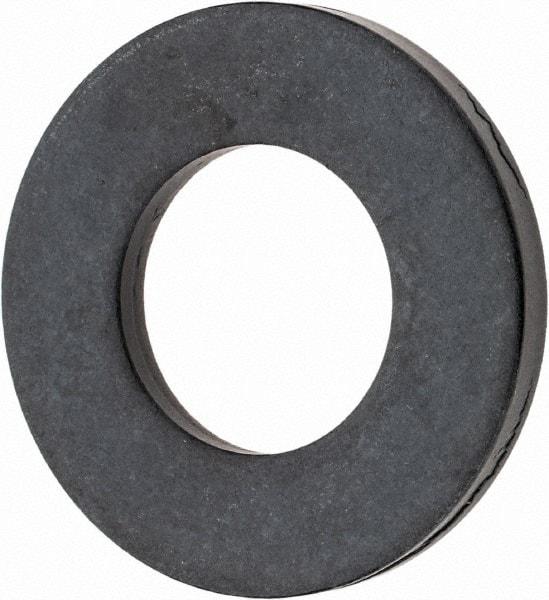 TE-CO - 1" Screw, Grade 1010 Steel Standard Flat Washer - 1-1/32" ID x 2" OD, 3/16" Thick, Black Oxide Finish - Best Tool & Supply