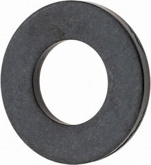 TE-CO - 1" Screw, Grade 1010 Steel Standard Flat Washer - 1-1/32" ID x 2" OD, 3/16" Thick, Black Oxide Finish - Best Tool & Supply