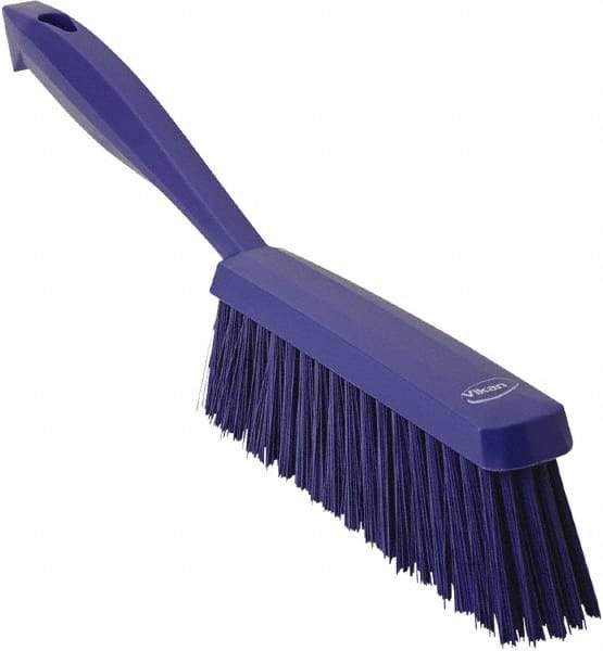 Vikan - 14" OAL, Polyester Staple Set Bench Brush - 2" Bristle Length, 6-3/8" Long Head, Purple - Best Tool & Supply