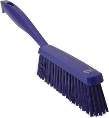 Vikan - 14" OAL, Polyester Staple Set Bench Brush - 2" Bristle Length, 6-3/8" Long Head, Purple - Best Tool & Supply