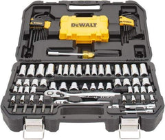 DeWALT - 108 Piece 1/4 & 3/8" Drive Mechanic's Tool Set - Comes in Blow Molded Case - Best Tool & Supply