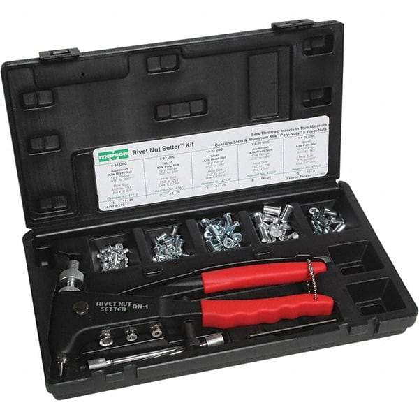 Marson - Riveter Kits Type: Manual Rivet Nut Tool Kit Minimum Size (Inch): #8 - Best Tool & Supply