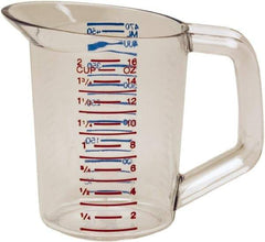 Rubbermaid - 0.5 Quart Polycarbonate Measuring Cup - 25 ml Graduation - Best Tool & Supply