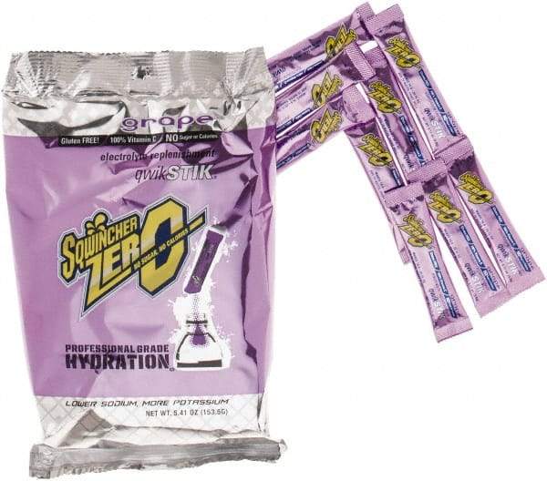 Sqwincher - 0.11 oz Packet Sugar Free Grape Activity Drink - Powdered, Yields 20 oz - Best Tool & Supply