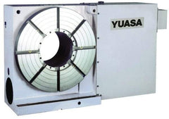 Yuasa - 1 Spindle, 25 Max RPM, 15.75" Table Diam, 2 hp, Horizontal & Vertical CNC Rotary Indexing Table - 500 kg (1100 Lb) Max Horiz Load, 281.94mm Centerline Height - Best Tool & Supply