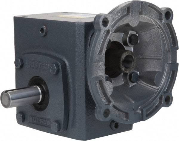 Boston Gear - 3 Centerline Distance, 10:1, 175 RPM Output, 5.28 Input Horsepower, 1,787 Lbs. Max Torque, Speed Reducer - Part No. F730-10-B7-G, 1-1/4" Shaft Diam, Single Shaft Left, 7/8" Bore, 8.88" High, 140TC NEMA - Best Tool & Supply