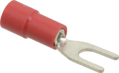 Thomas & Betts - #6 Stud, 22 to 16 AWG Compatible, Partially Insulated, Crimp Connection, Standard Fork Terminal - Best Tool & Supply