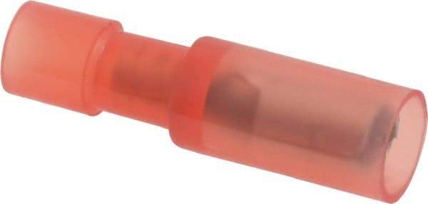 Thomas & Betts - 22 to 16 AWG Bullet Connector - 0.153" Bullet Diam, Red Nylon Insulation - Best Tool & Supply