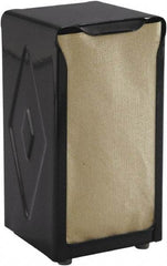 San Jamar - 3-3/4 x 4 x 7-1/2, Napkin Dispenser - Tabletop Tall Fold, Black - Best Tool & Supply