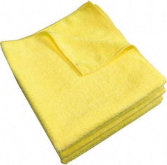 PRO-SOURCE - Reusable Microfiber Wipes - 14" x 14" Sheet Size, Yellow - Best Tool & Supply