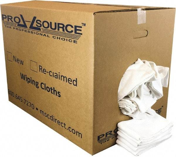 PRO-SOURCE - 25 Inch Long x 16 Inch Wide Virgin Cotton Surgical Towels - White, Huck Toweling, Lint Free, 50 Lbs. at 4 to 6 per Pound, Box - Best Tool & Supply