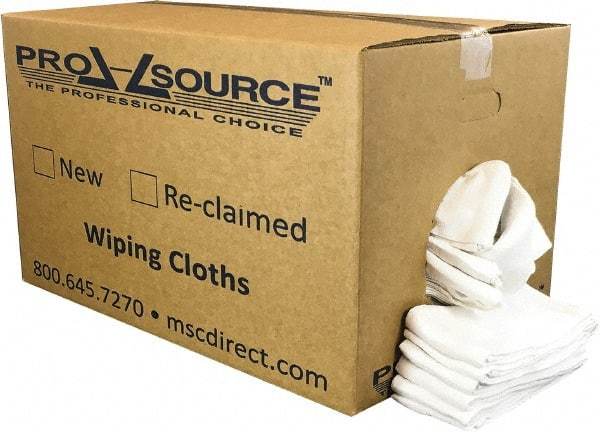 PRO-SOURCE - 25 Inch Long x 16 Inch Wide Virgin Cotton Surgical Towels - White, Huck Toweling, Lint Free, 25 Lbs. at 4 to 6 per Pound, Box - Best Tool & Supply