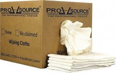 PRO-SOURCE - 12 Inch Long x 20 Inch Wide Virgin Cotton Diaper Rags - White, Lint Free, 10 Lbs. at 2 to 4 per Pound, Box - Best Tool & Supply