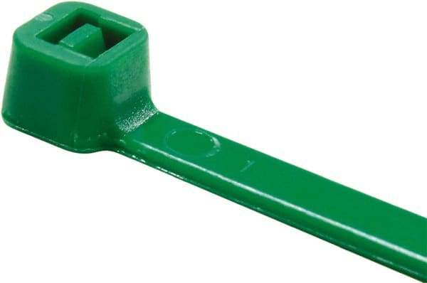 Value Collection - 14.6" Long Green Nylon Standard Cable Tie - 50 Lb Tensile Strength, 106mm Max Bundle Diam - Best Tool & Supply