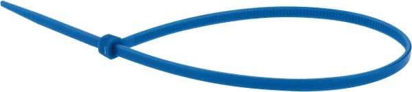 Value Collection - 9.8" Long Blue Nylon Standard Cable Tie - 40 Lb Tensile Strength, 70mm Max Bundle Diam - Best Tool & Supply