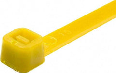 Value Collection - 6" Long Yellow Nylon Standard Cable Tie - 40 Lb Tensile Strength, 38mm Max Bundle Diam - Best Tool & Supply