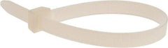 Value Collection - 8" Long Natural (Color) Nylon Standard Cable Tie - 120 Lb Tensile Strength, 54mm Max Bundle Diam - Best Tool & Supply