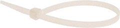 Value Collection - 8" Long Natural (Color) Nylon Standard Cable Tie - 50 Lb Tensile Strength, 54mm Max Bundle Diam - Best Tool & Supply