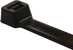 Value Collection - 6" Long Black Nylon Standard Cable Tie - 40 Lb Tensile Strength, 38mm Max Bundle Diam - Best Tool & Supply