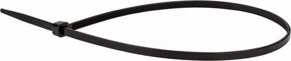 Value Collection - 16" Long Black Nylon Standard Cable Tie - 50 Lb Tensile Strength, 106mm Max Bundle Diam - Best Tool & Supply