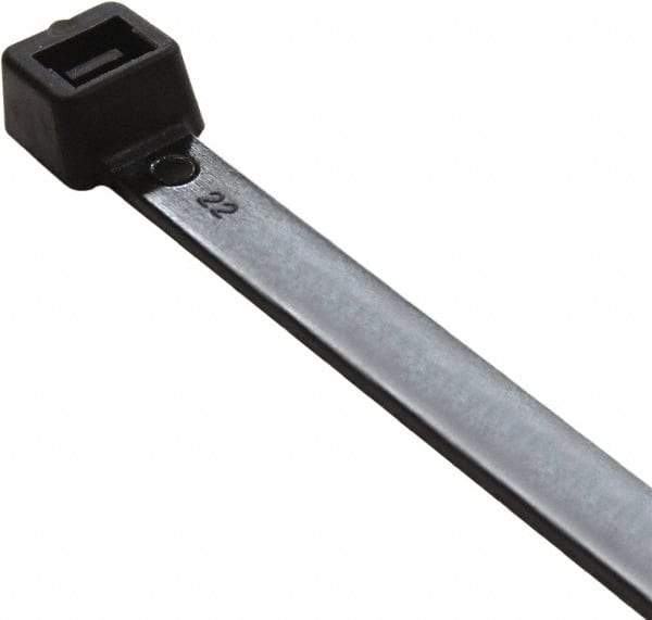 Value Collection - 11" Long Black Nylon Standard Cable Tie - 50 Lb Tensile Strength, 81mm Max Bundle Diam - Best Tool & Supply