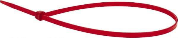 Value Collection - 14.6" Long Red Nylon Standard Cable Tie - 50 Lb Tensile Strength, 106mm Max Bundle Diam - Best Tool & Supply