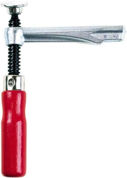 Bessey - 1,450 Lb Clamping Pressure, Steel, Straight Handle, SLV Bar & Pipe Clamping Arm - 4-3/4" Throat Depth - Best Tool & Supply